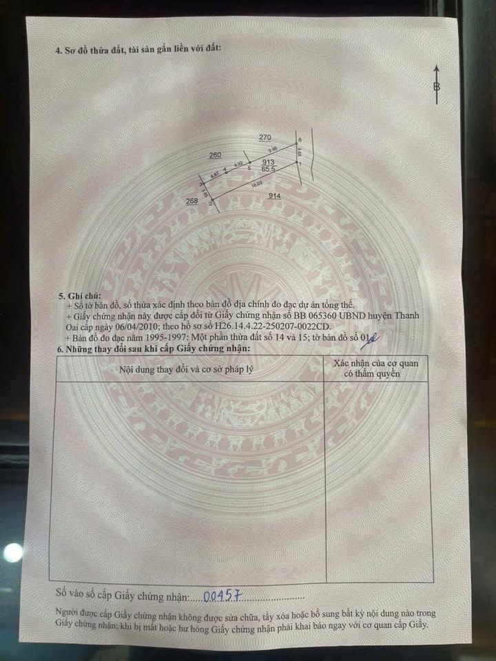 Đất nền Bích Hòa, Thanh Oai 65.5m² giá 6 tỷ - Cơ hội đầu tư sinh lời!