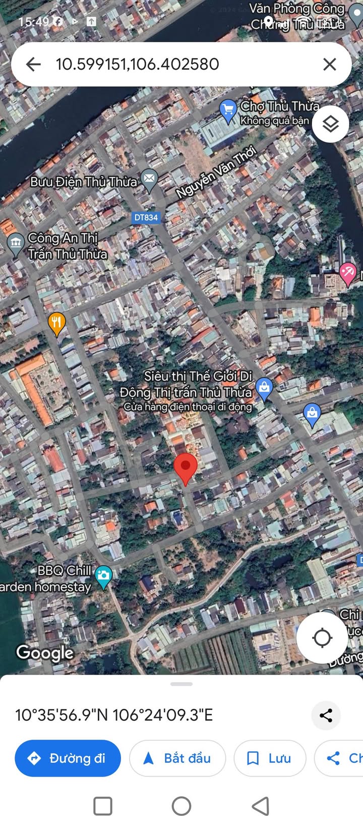 Đất nền khu phố 3, Thị trấn Thủ Thừa 117m² giá 1.7 tỷ - Cơ hội đầu tư hấp dẫn!