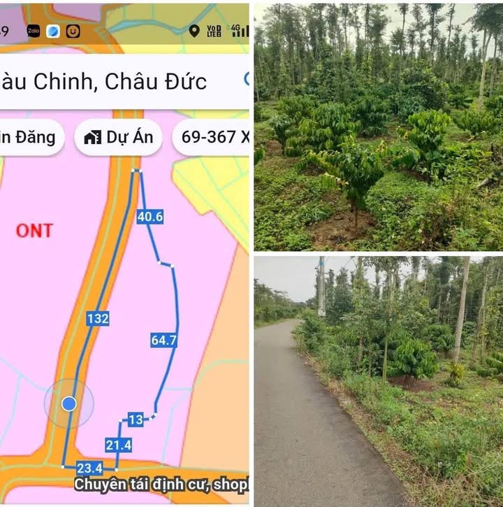 Đất nền Bàu Chinh, Châu Đức 3120m² giá 5 tỷ - Sổ hồng chính chủ, vị trí đẹp!