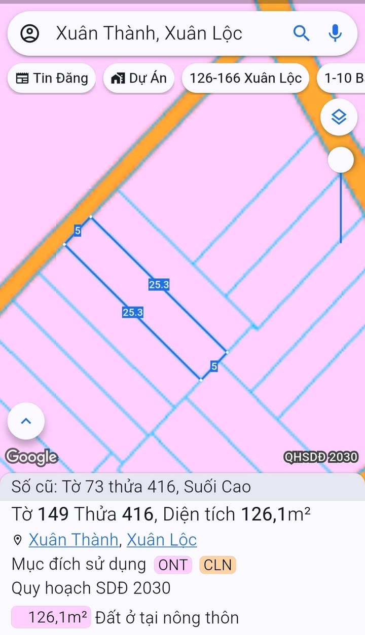 Đất thổ cư 126m² tại Ấp Phượng Vỹ, Xuân Lộc - Sổ hồng chính chủ, giá chỉ 420 triệu!