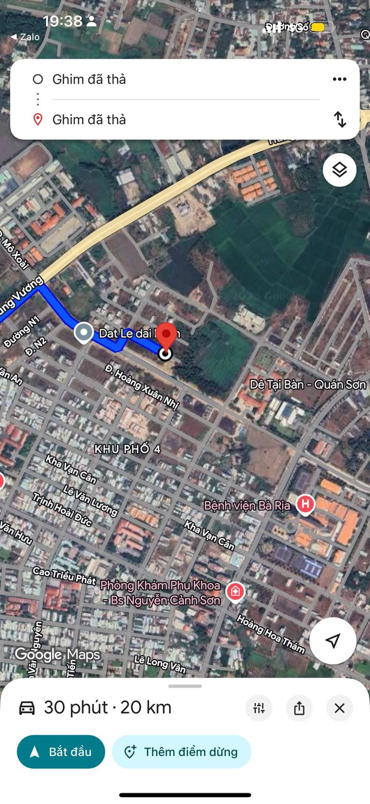 Đất nền Gò Cát 8, Hòa Long, Bà Rịa - Diện tích 108m² - Giá tốt cho đầu tư