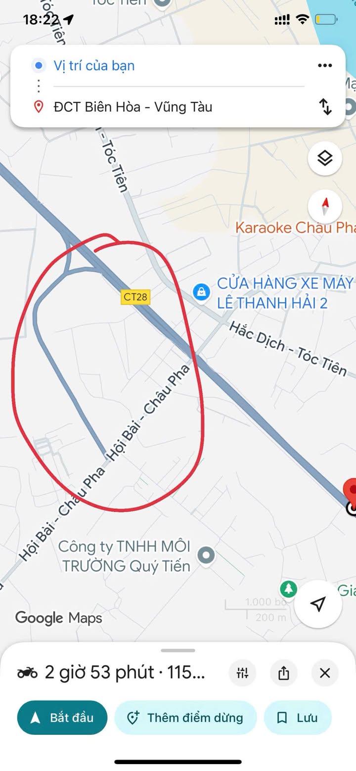 Lô đất mặt tiền 535m² tại xã Tóc Tiên, Phú Mỹ - Tiềm năng sinh lời cao!