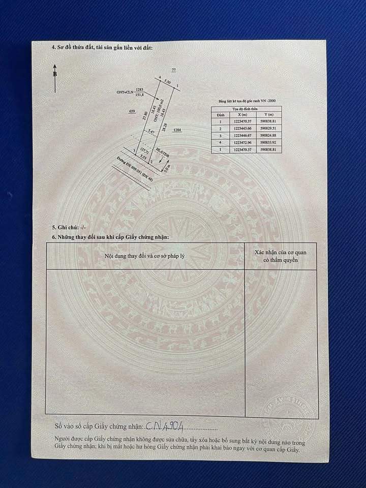 Đất nền Phú An - Bến Cát, 154m² chỉ 1.55 tỷ - Đầu tư sinh lời lý tưởng!