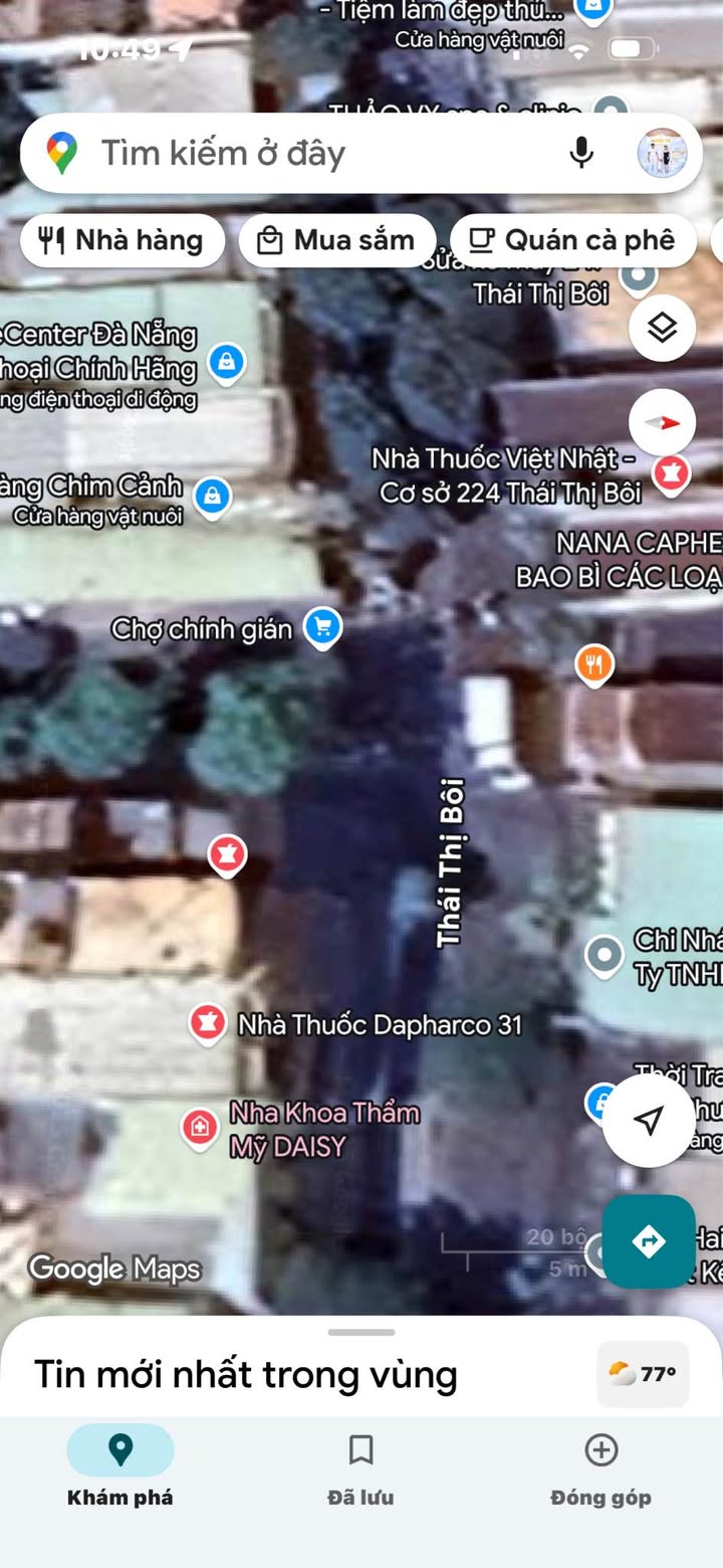 Nhà cấp 4 mặt tiền đường Thái Thị Bôi, Đà Nẵng 89m² giá 10 tỷ - Kinh doanh sầm uất!