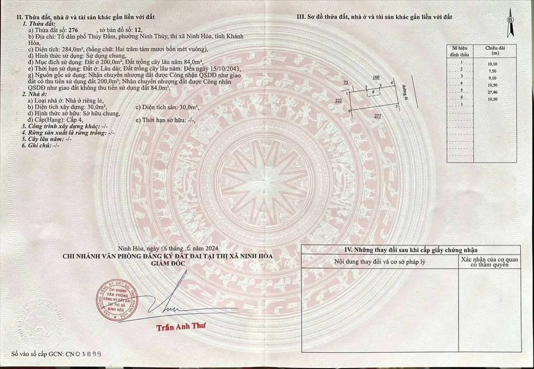 Lô đất Đông Ninh Hòa 284m² giá 3.408 tỷ - Cách biển chỉ 180m!