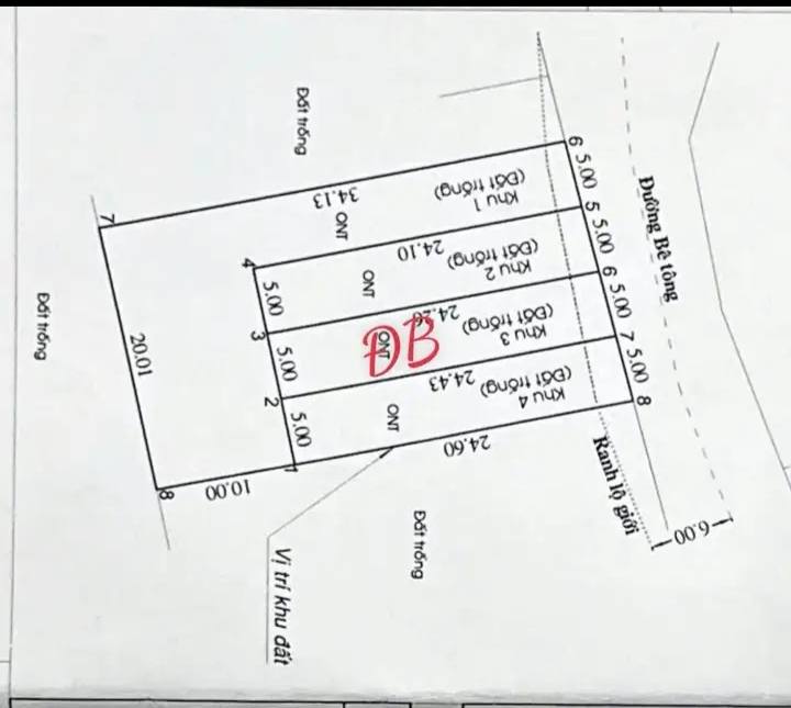 Đất thổ cư Tân An Hội, Củ Chi 120m² giá 1.75 tỷ - Mặt tiền đường bê tông thuận tiện!