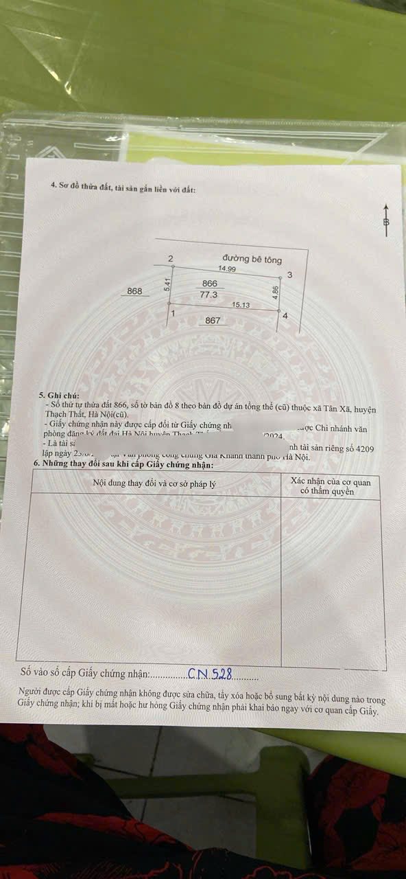 Đất nền thôn 2, xã Tân Xã, huyện Thạch Thất, 77m² - Lô góc, giá thỏa thuận!