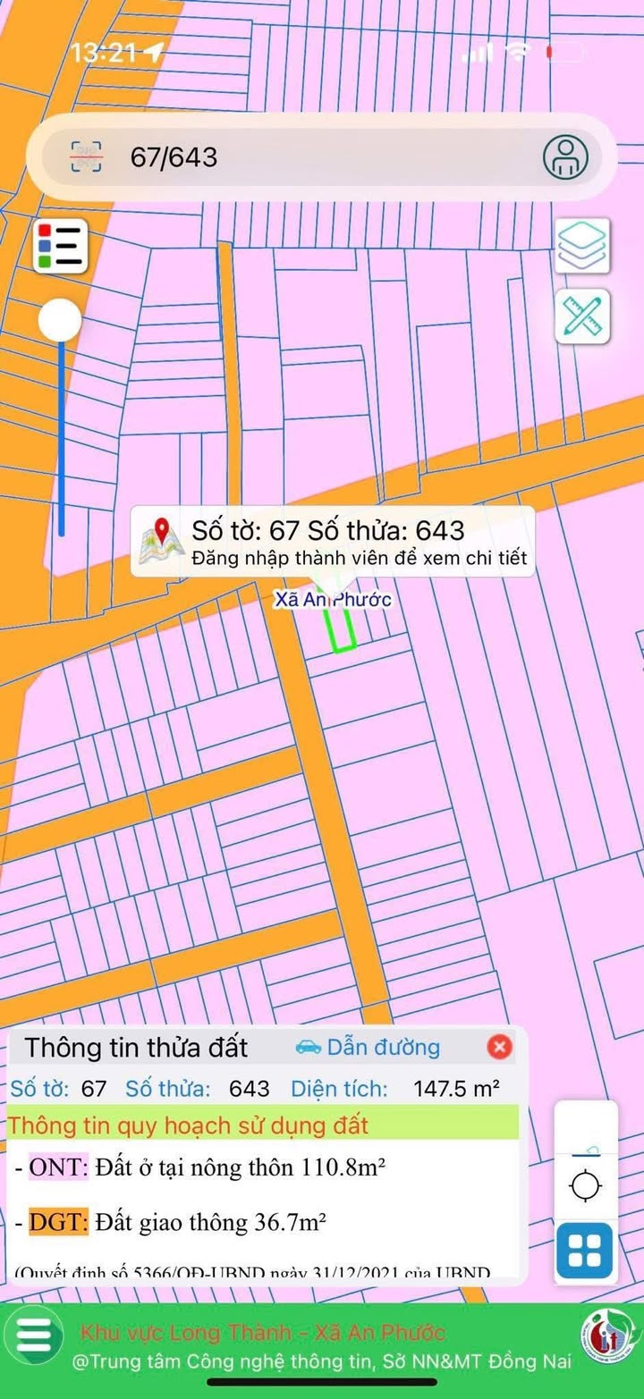 Đất nền mặt tiền ấp 3, xã An Phước, 148m² giá 5 tỷ - Đầu tư sinh lời lý tưởng!