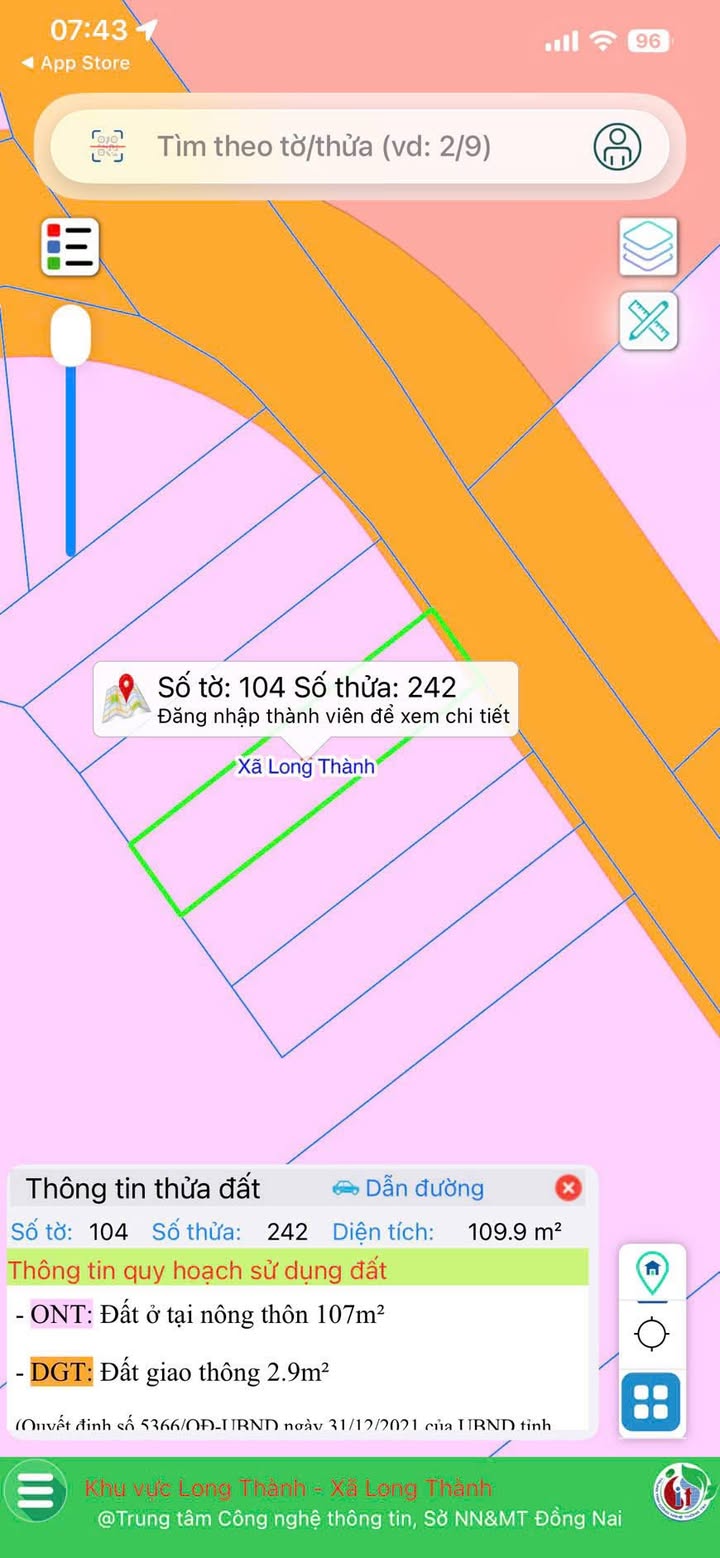 Đất nền Lộc An Long Thành 110m² giá 2 tỷ - Cơ hội đầu tư hấp dẫn!