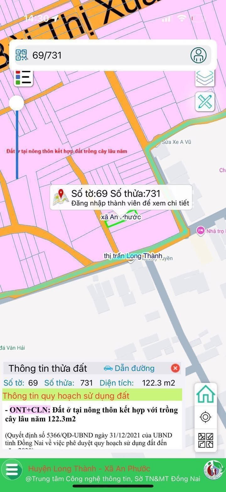 Đất nền ấp 3 xã An Phước 120m² giá chỉ 2.6 tỷ - Thổ cư 100%!