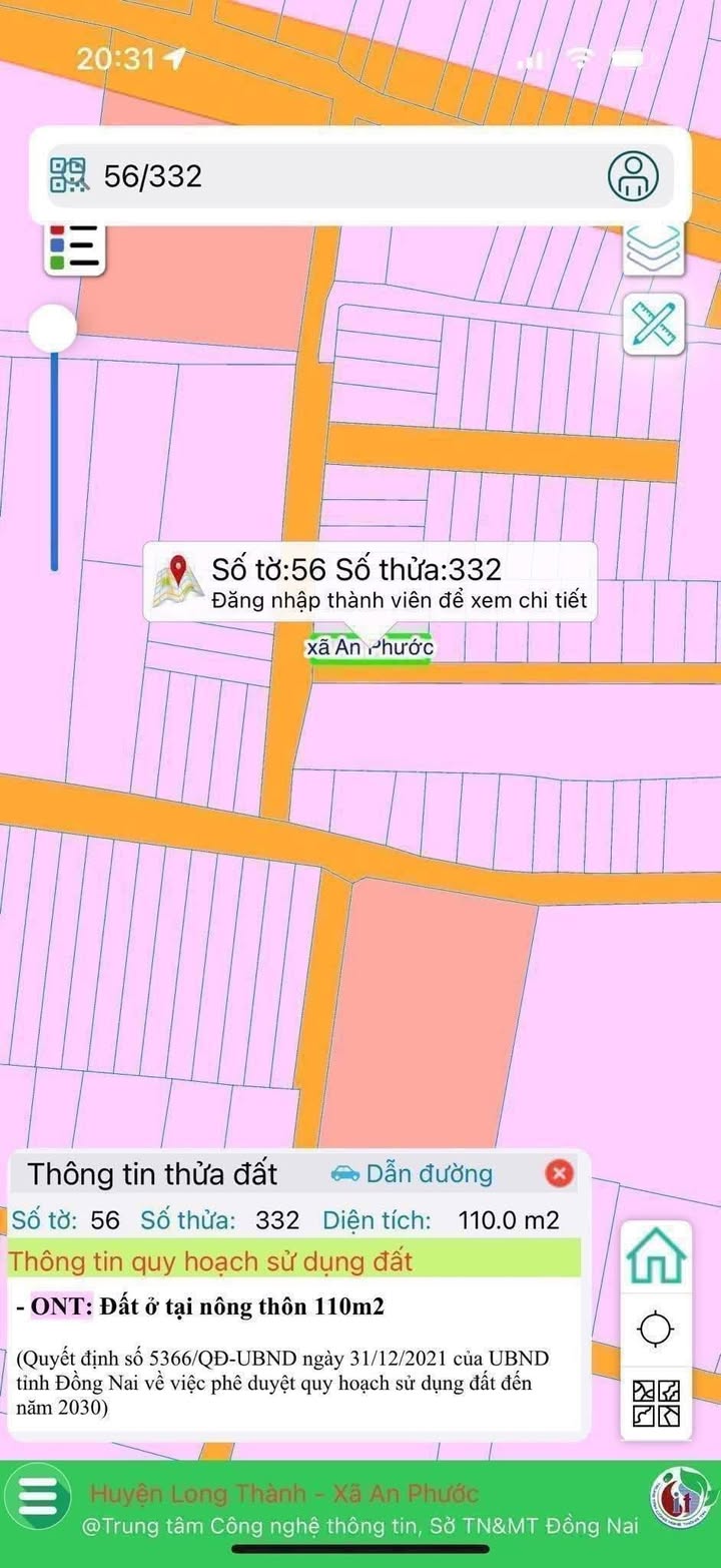 Đất nền 2 mặt tiền ấp 1 xã An Phước 110m² giá 2.6 tỷ - Đầu tư sinh lời ngay!