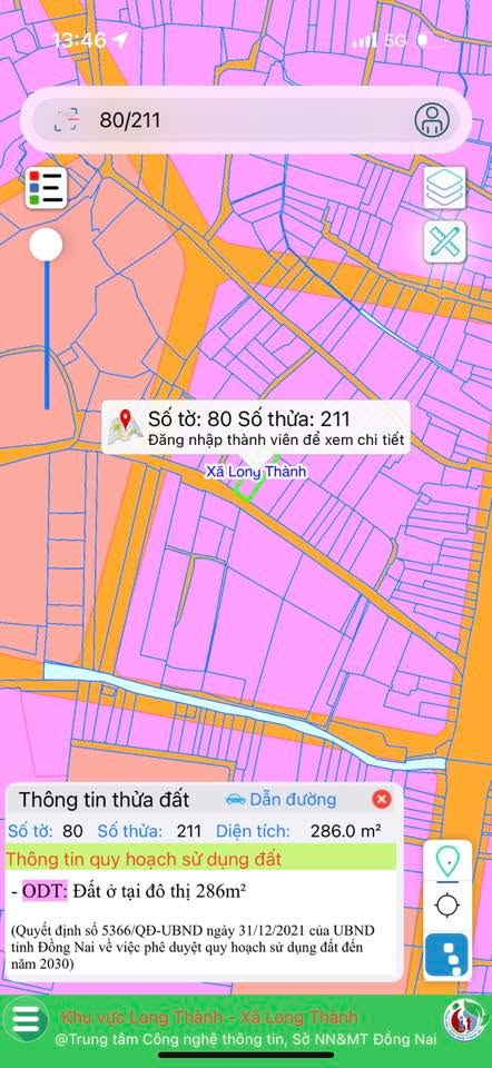 Đất thổ cư 286m² mặt tiền đường Quán Di Bằng, 5 tỷ - Cơ hội đầu tư hấp dẫn!