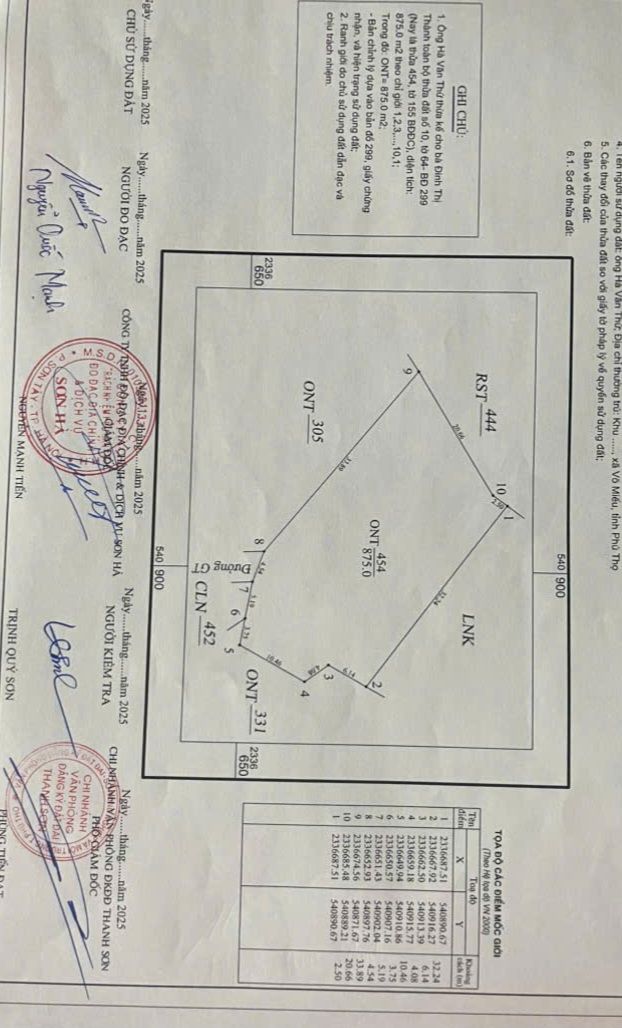 Đất thổ cư Võ Miếu 875m² giá 500 triệu - Cơ hội đầu tư hấp dẫn