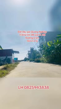 Đất nền Quảng Nghiệp, Tứ Kỳ 113m² giá 2.2 tỷ - Đầu tư tiềm năng ngay hôm nay!