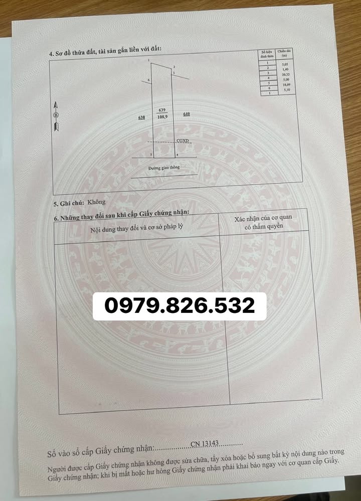 Đất thổ cư 108m² tại thị trấn Cẩm Khê - Giá chỉ 1 tỷ, chính chủ bán gấp!