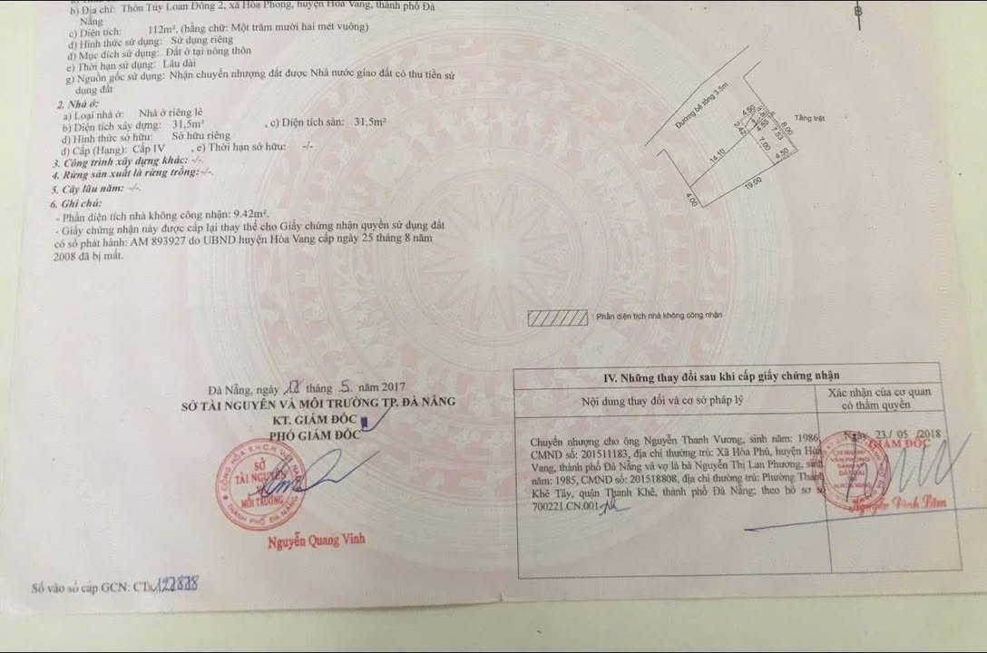 Đất nền Hòa Phong Đà Nẵng 300m² giá 1.7 tỷ - Đường ô tô, gần chợ