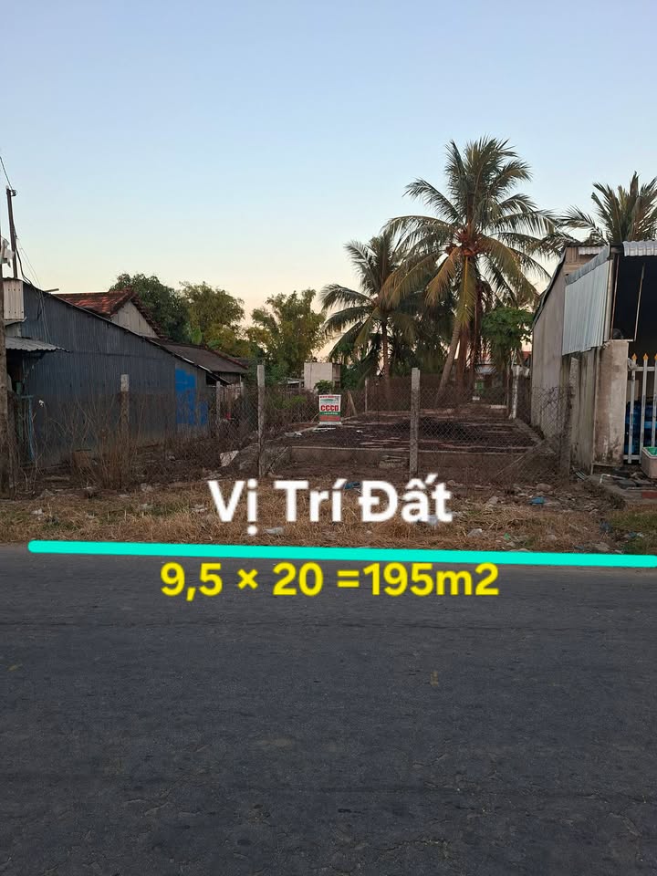 Đất thổ cư 195m² tại Xã Phú Tân, An Giang - Sổ hồng chính chủ, giá 1.6 tỷ!