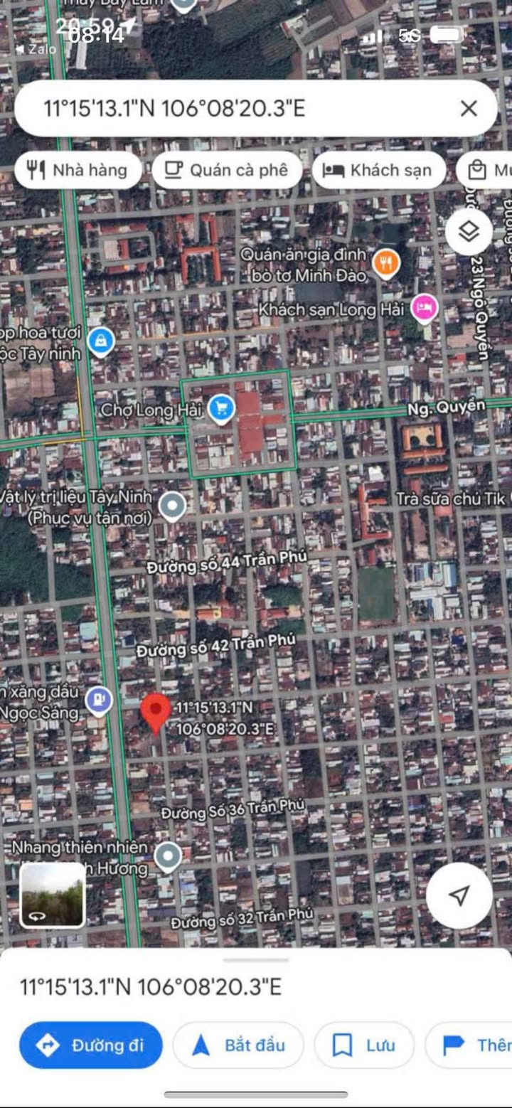 Đất nền Hòa Thành 12m² giá 1.612 tỷ - Vị trí đắc địa gần chợ Long Hải!