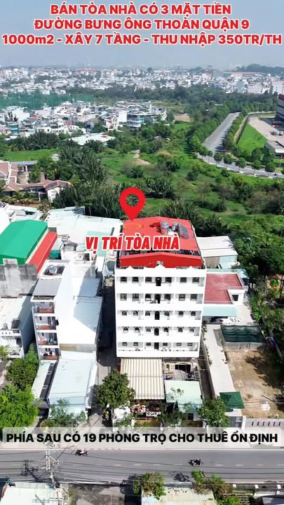 Tòa nhà 7 tầng căn hộ dịch vụ mặt tiền Bưng Ông Thoàn Quận 9 - Đầu tư sinh lời ngay!