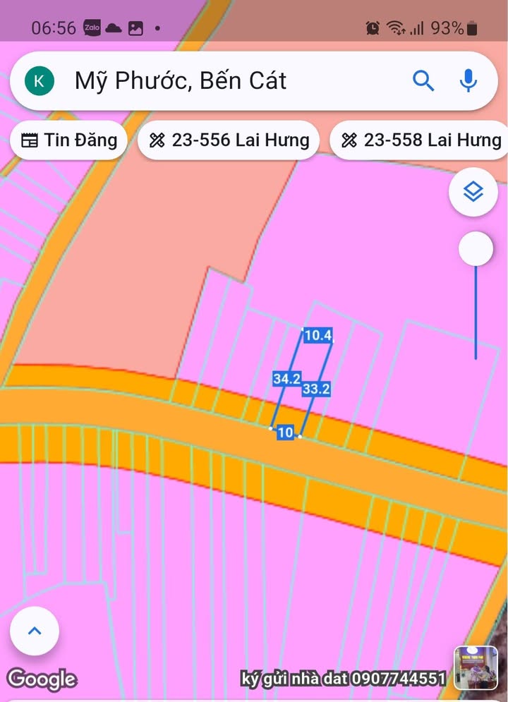 Đất nền 340m² tại phường Mỹ Phước, Bến Cát - Sổ đỏ chính chủ, giá thỏa thuận!