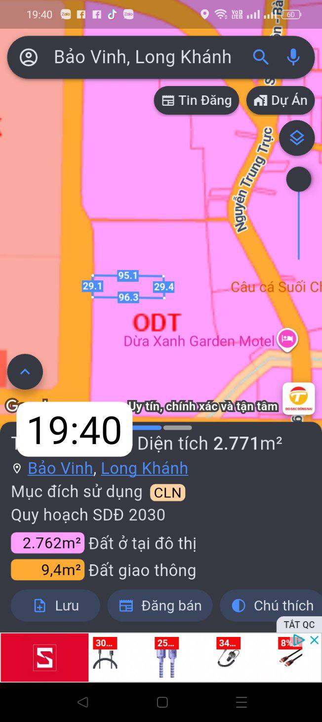 Đất nền 2 sào 7 tại Bình Lộc, Long Khánh - Sổ hồng chính chủ, giá 10 tỷ!