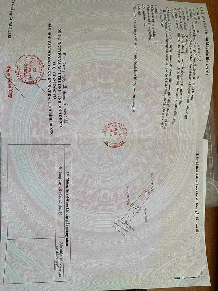 Đất thổ cư Phú Hòa 130m² giá 2.45 tỷ - Hướng Đông, sổ đỏ chính chủ!