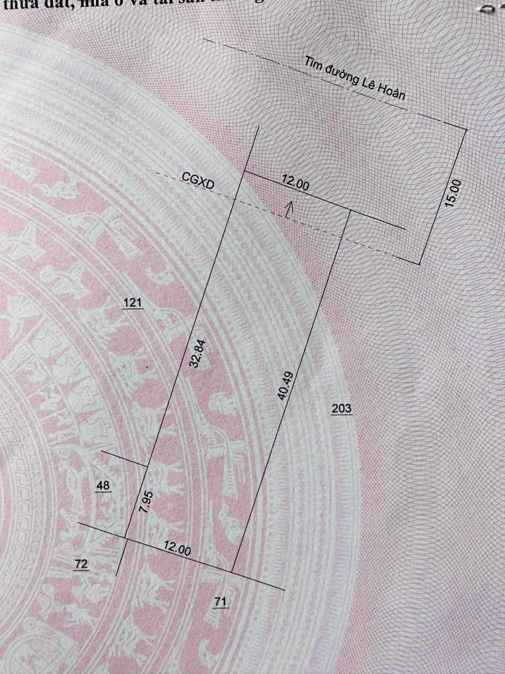 Đất thổ cư 192m² mặt tiền đường Lê Hoàn, Thị Trấn Ngô Mây chỉ 2.65 tỷ - Cơ hội đầu tư tuyệt vời!