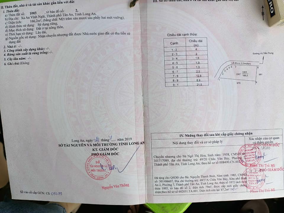 Đất thổ cư An Vĩnh Ngãi 87m² giá 750 triệu - Đường ô tô tới đất!