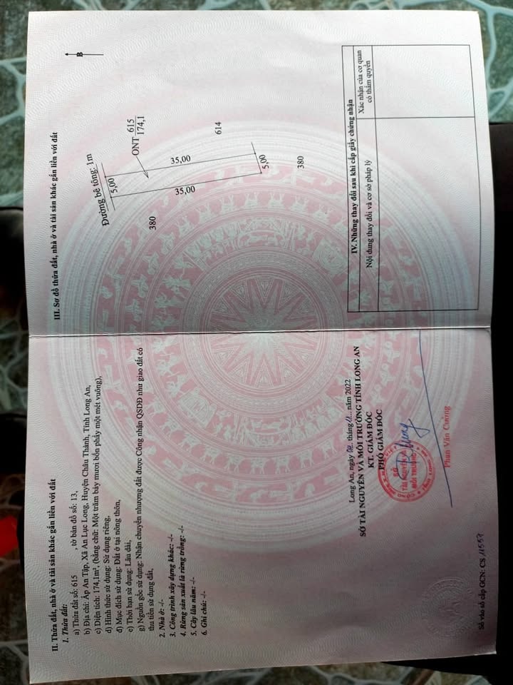 Đất thổ cư An Lục Long, Châu Thành 175m² giá 410 triệu - Cơ hội đầu tư hấp dẫn!