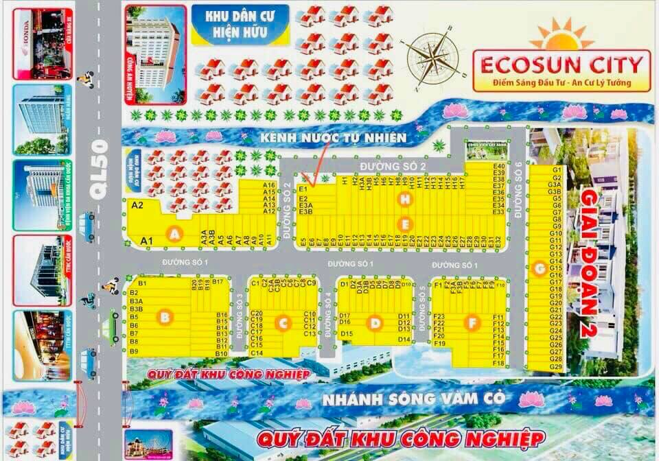 Đất 290m² 2 mặt tiền Quốc Lộ 50, Tân Lân, Cần Đước - Giá 5.6 tỷ, Chính chủ!