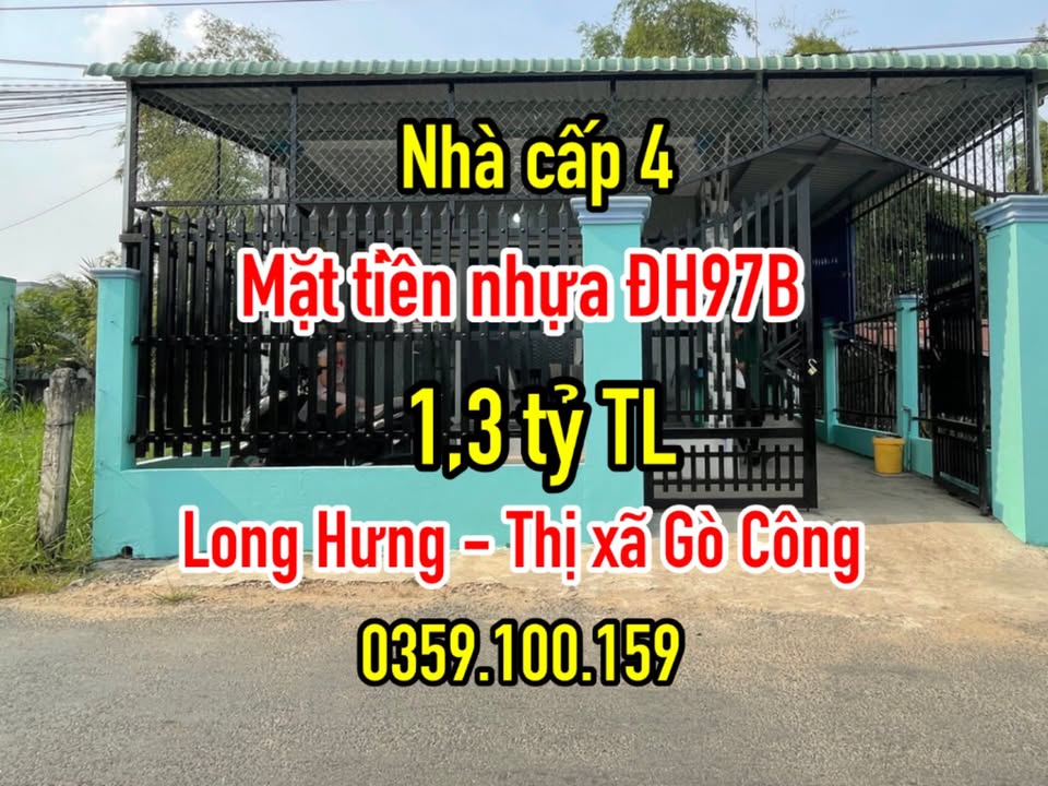 Nhà mới Long Hưng - Gò Công 106m² giá chỉ 1.3 tỷ - Dọn vào ở ngay!
