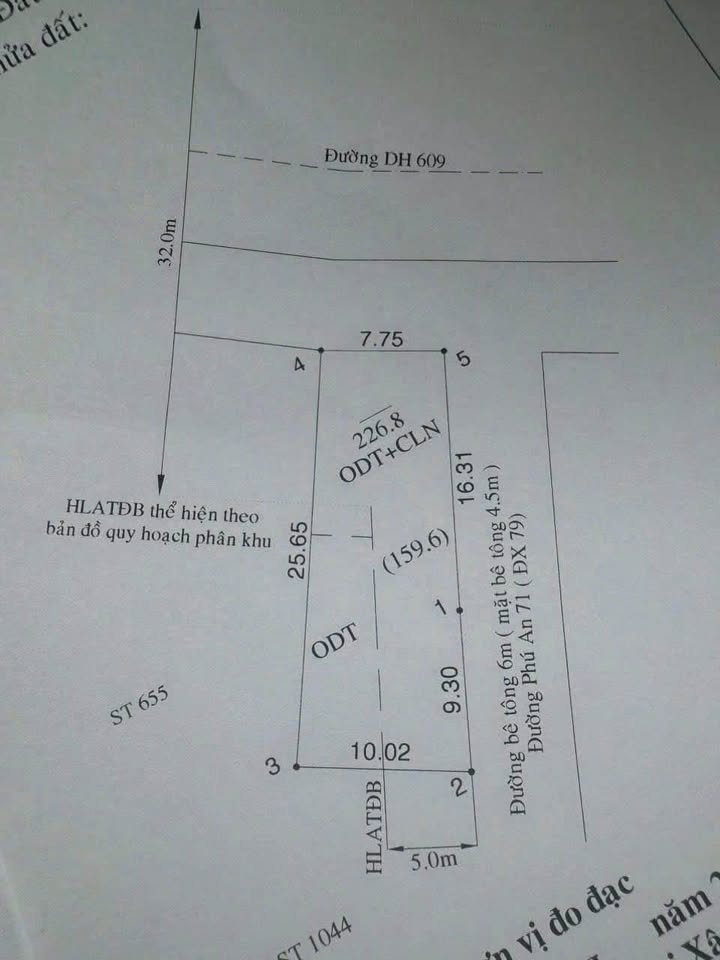 Đất nền Lô góc Phú An, Bến Cát 208m² giá 1.6 tỷ - Mặt tiền kinh doanh sầm uất!
