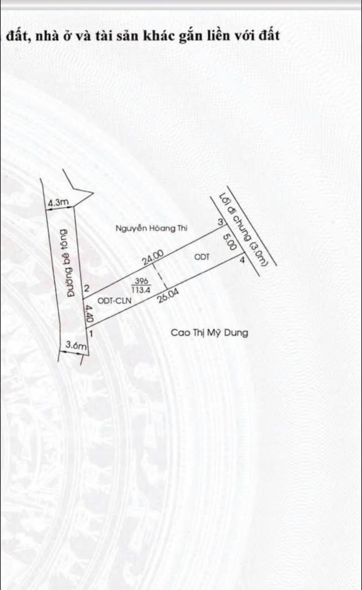 Đất thổ cư Bùi Ngọc Thu, Hiệp An 113m² - Giá tốt chỉ 1.85 tỷ!