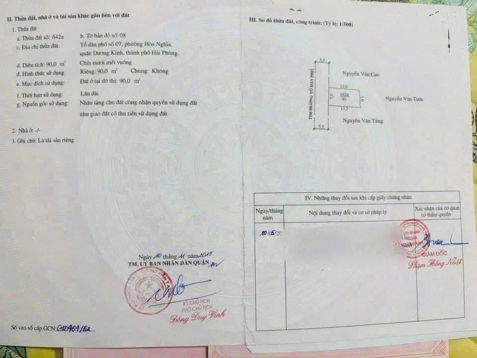 Đất nền Hoà Nghĩa Dương Kinh 90m² giá 1.7 tỷ - Pháp lý rõ ràng, không lỗi phong thủy!