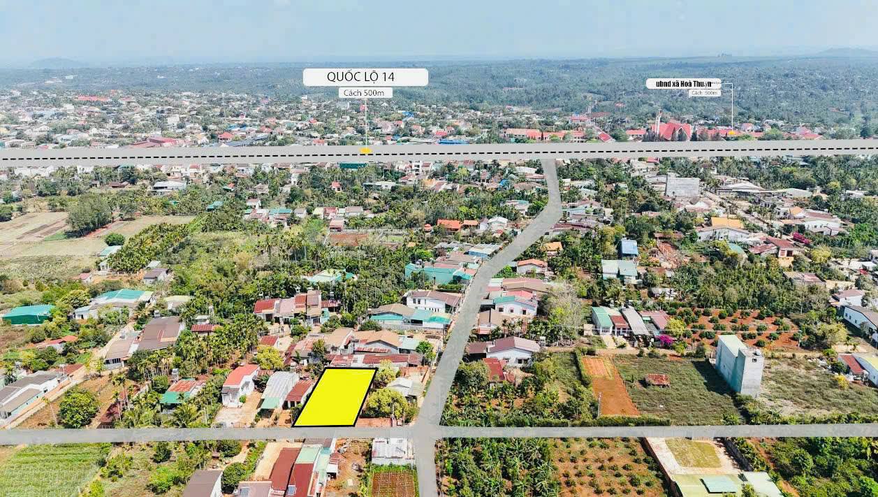 Đất nền Hoà Thuận 150m² giá 1.25 tỷ - Đối diện trường THCS Trần Quang Diệu!