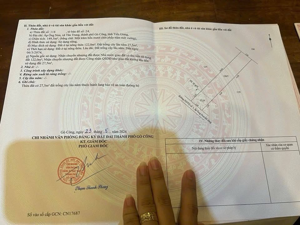 Đất thổ cư 150m² liền kề tại Gò Công chỉ 450 triệu - Sổ hồng chính chủ!