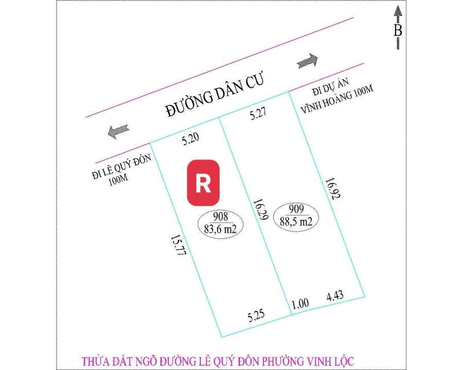 Đất Hưng Lộc Vinh 88m² giá 2.65 tỷ - Tiềm năng phát triển vượt bậc!
