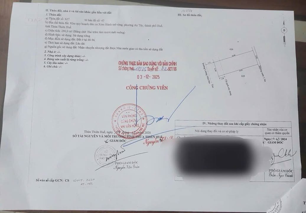 Đất Biệt thự 280m² mặt tiền Lương Nhữ Hộc, An Cựu, Huế - Vị trí đẳng cấp giá chỉ 6.16 tỷ!