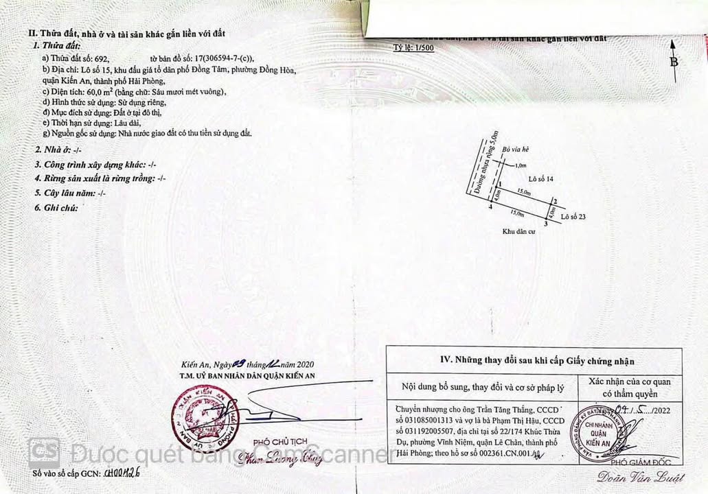 Đất nền 244 Đồng Hòa, Kiến An, Hải Phòng 60m² - Sổ đỏ chính chủ, giá tốt!