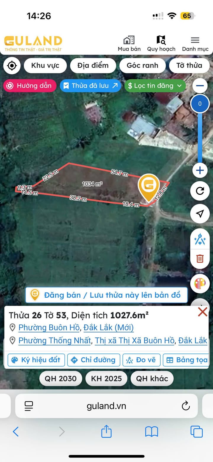 Đất thổ cư phường Thống Nhất, Buôn Hồ 700m² giá 400 triệu - Cơ hội đầu tư hấp dẫn!