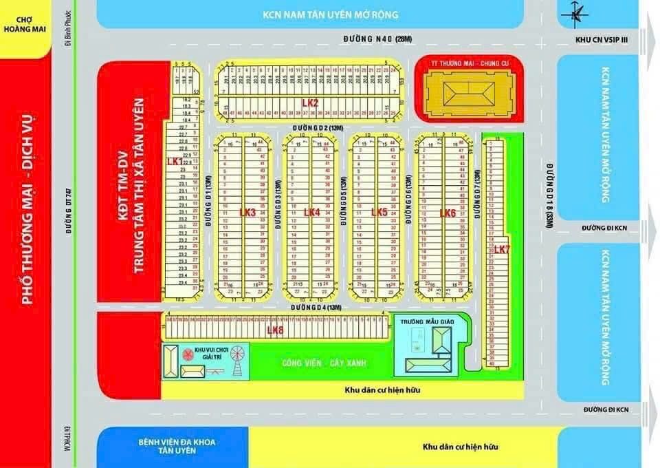 Đất nền Tân Long 1, Uyên Hưng, 115m² giá 1.58 tỷ - Cơ hội vàng cho đầu tư!