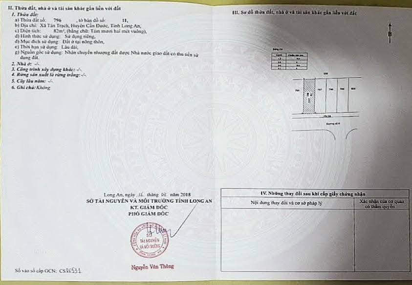 Đất nền Tân Trạch, Cần Đước, Long An 82m² giá chỉ 750 triệu - Chắc chắn sinh lời!