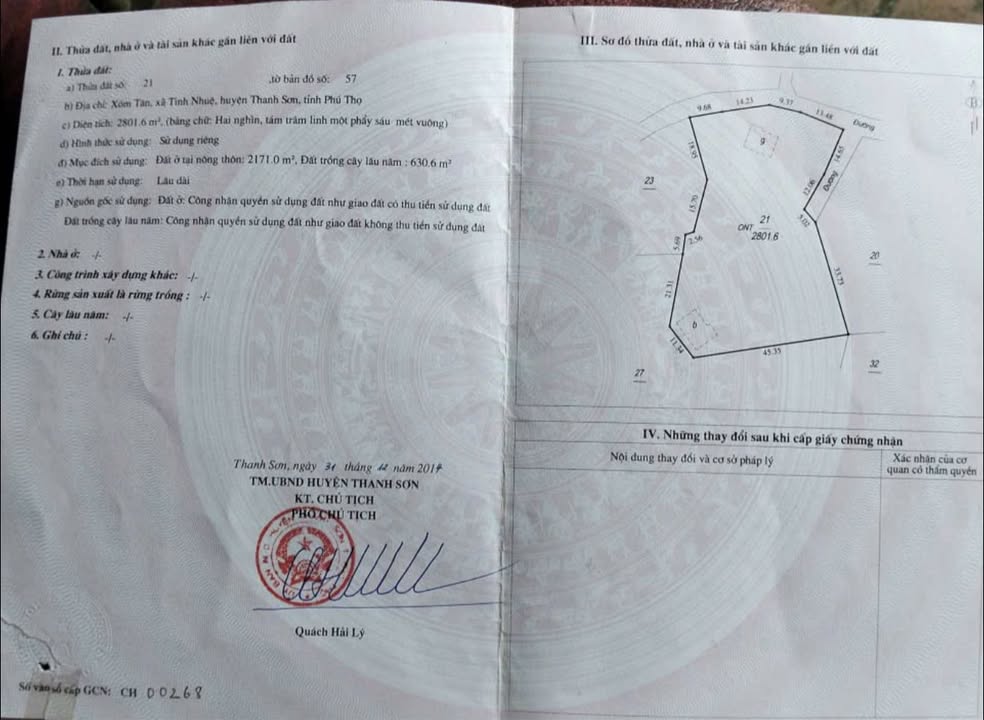 Đất thổ cư Tinh Nhuệ 560m² giá 1 tỷ - Cơ hội đầu tư hấp dẫn!