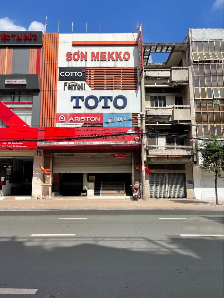 Cho thuê nhà nguyên căn mặt tiền Đinh Bộ Lĩnh, Bình Thạnh, 135m² - Phù hợp kinh doanh và sinh sống!