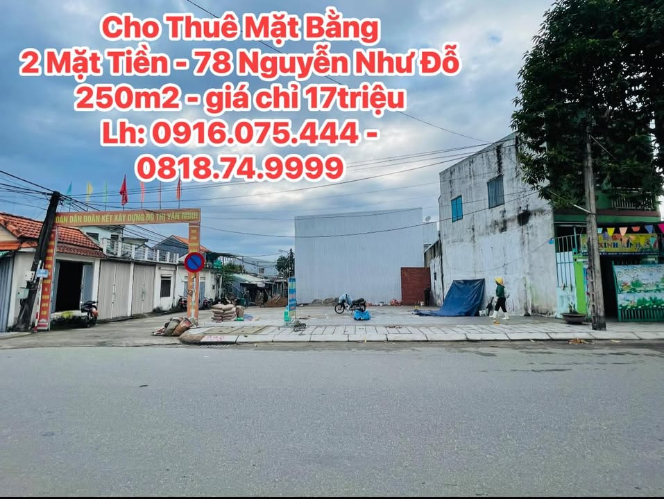 Cho thuê mặt bằng 78 Nguyễn Như Đỗ 250m² giá chỉ 17 triệu - Kinh doanh thuận lợi!