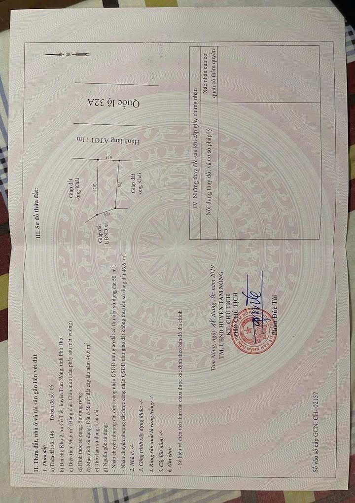 Nhà mặt đường Quốc lộ 32, Vạn Xuân, Tam Nông, 96m² - Kinh doanh đỉnh cao!