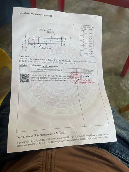 Đất nền thôn Đình Gàng, Trường Sơn 128m² giá 1.2 tỷ - Cơ hội đầu tư tuyệt vời!