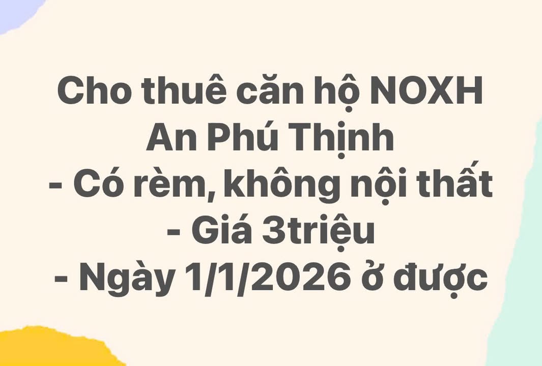 Căn hộ NOXH An Phú Thịnh Quy Nhơn 3 triệu/tháng - Sẵn sàng vào ở ngày 1/1/2026!
