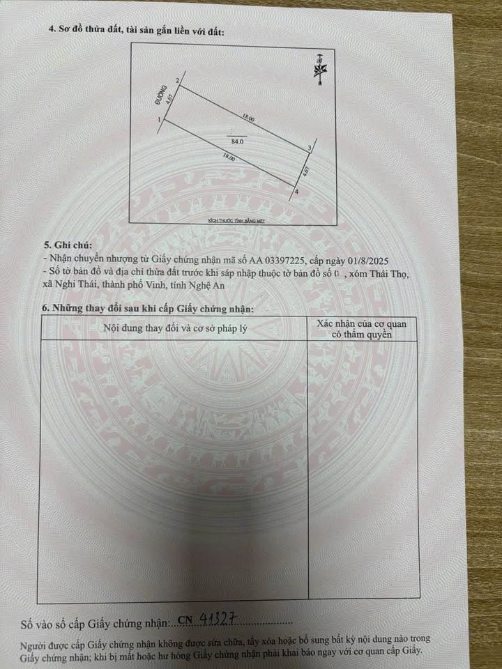Đất nền Nghi Thái, Vinh 84m² giá 1.8 tỷ - Cơ hội đầu tư hấp dẫn!