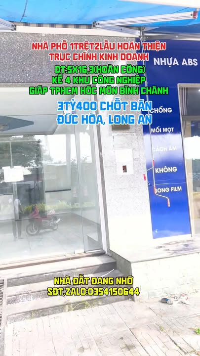 Nhà phố 3 tầng hoàn thiện tại Mỹ Hạnh Nam, Đức Hòa - Giá chỉ 3.4 tỷ